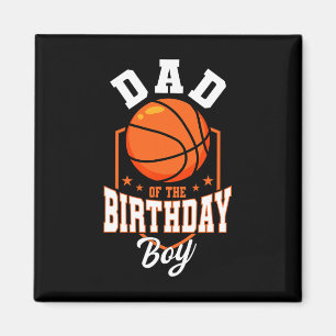 Íman Pai Do Tema De Bysketbyll Do Aniversário