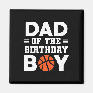 Íman Pai Do Treinador De Basquete De Birthday Boy Baske