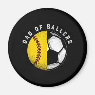 Íman Pai dos Atletas Pai Filho Jogador de Softbol Futeb