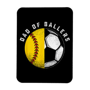 Íman Pai dos Atletas Pai Filho Jogador de Softbol Futeb