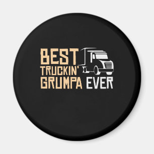 Íman Pai Dotado Melhor Truckin Grumpa Nunca