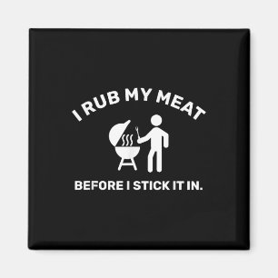 Íman Pai Engraçado Chef Eu Esfrego Minha Carne