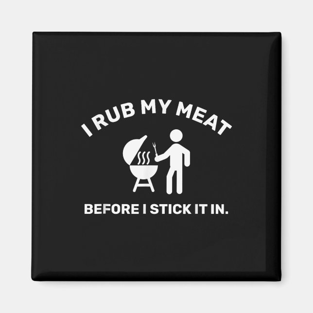 Íman Pai Engraçado Chef Eu Esfrego Minha Carne (Frente)