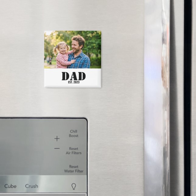 Íman Pai Estabeleceu Presente de Foto Preta e Ousada (In Situ (Fridge))