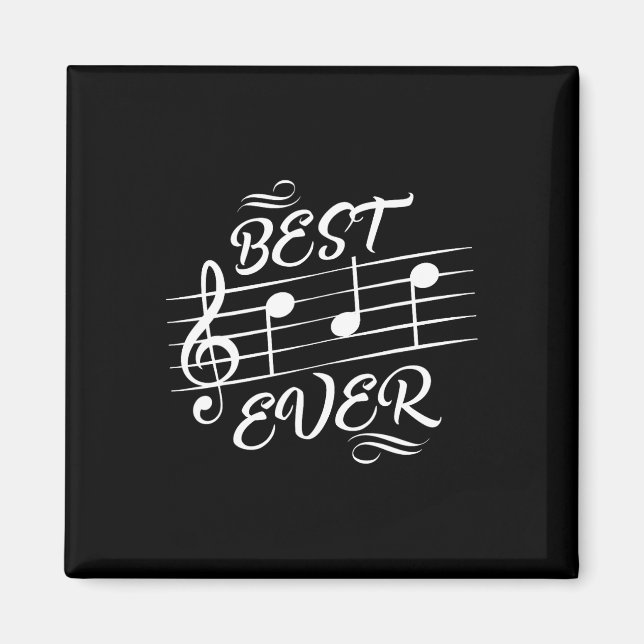 Íman Pai Ever Music Notes Dia de os pais Musical (Frente)