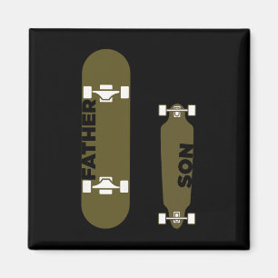 Íman Pai Filho Skatista Skate Skateboard Skate Pranchas