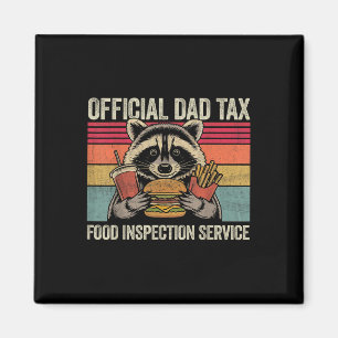 Íman Pai Imposto Oficial Pai Divertido Raccoon Pai Vint