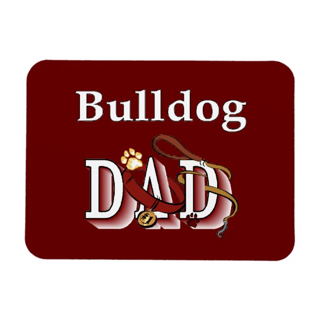 Íman Pai Inglês Bulldog (Horizontal)