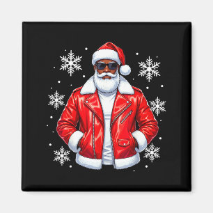 Íman Pai Natal fixe afro-americano de Natal Pijama