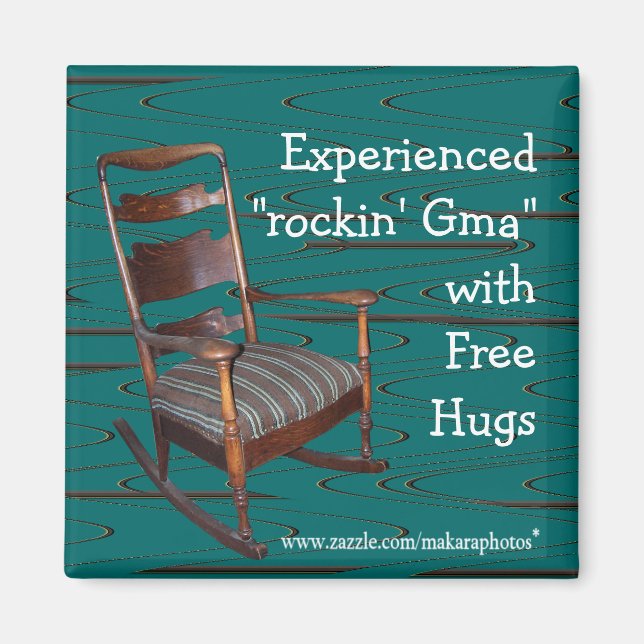 Íman Pai Ol Rocker Magnet personalize qualquer ocasião (Frente)