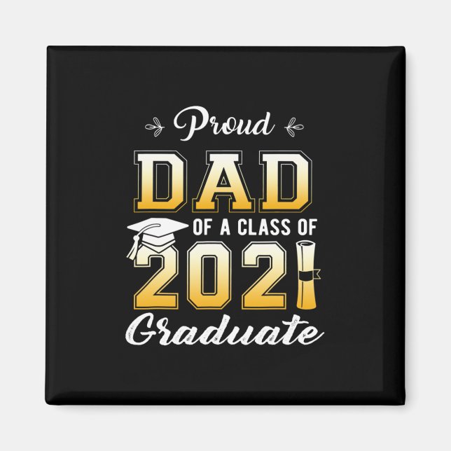 Íman Pai Orgulhoso De Uma Classe Do Formando De 2021 (Frente)