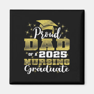 Íman Pai Orgulhoso Turma De 2025 Graduado Em Enfermagem