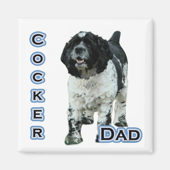 Íman Pai PartiCocker Spaniel 4 - Magnert (Frente)
