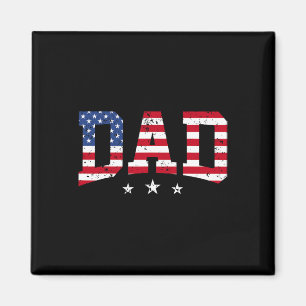 Íman Pai Patriótico Americano Bandeira Americana 4th O