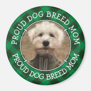 Íman Pai Personalizado Mãe Fotografia do Quadro Vermelh