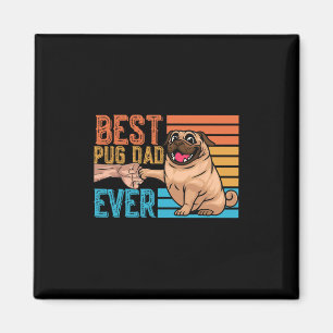 Íman Pai Pug Sempre Dia dos Pais Papai Pug