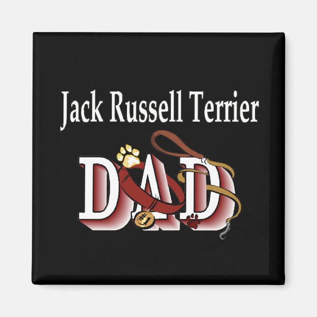 Íman Pai terrier jack russell Magnet (Frente)