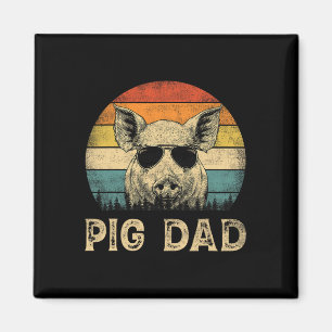 Íman Pai Vintage Pig Amantes do Pai Padre&# s Day