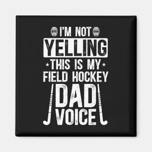 Íman Pai Voz De Hockey Em Campo Pai De Um Jogador De Ho