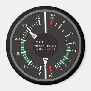 Íman Painel de controlo da pressão do coletor e do flu