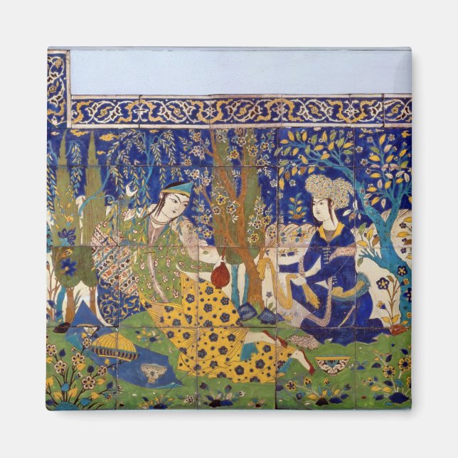 Íman Painel de obras de azulejo de vidragem de terra, I (Frente)