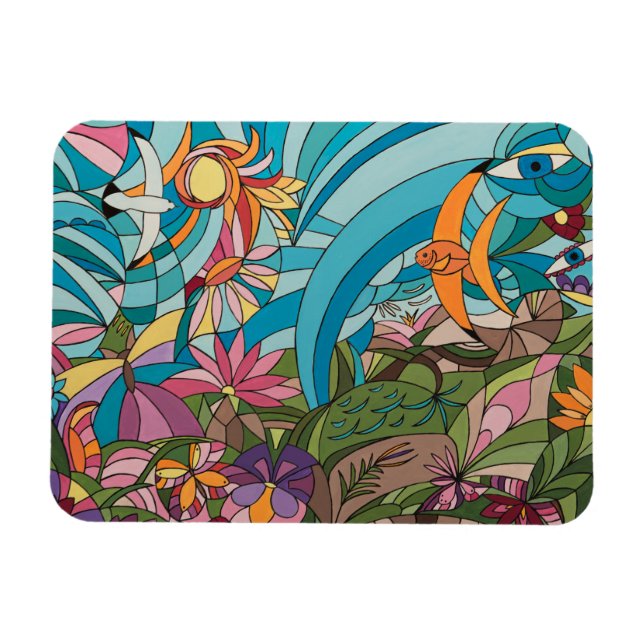 Íman Painel decorativo vida tropical (Horizontal)