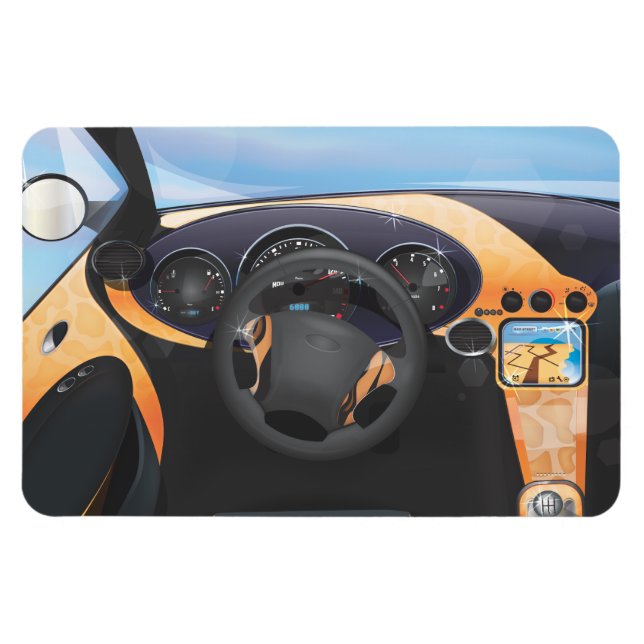 Íman Painel do Carro Esportivo (Horizontal)