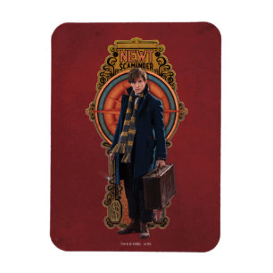 Íman Painel NEWT SCAMANDER™ Art Nouveau em pé