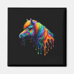 Íman Paint Art Miniature Horse Riding Equestor
