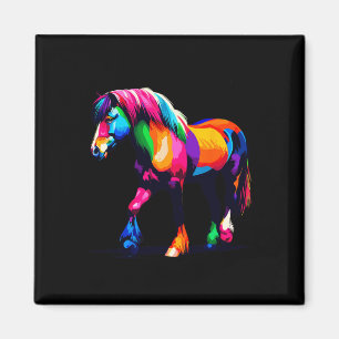 Íman Paint Art Welsh Pony E Cob Horseback Riding Eque