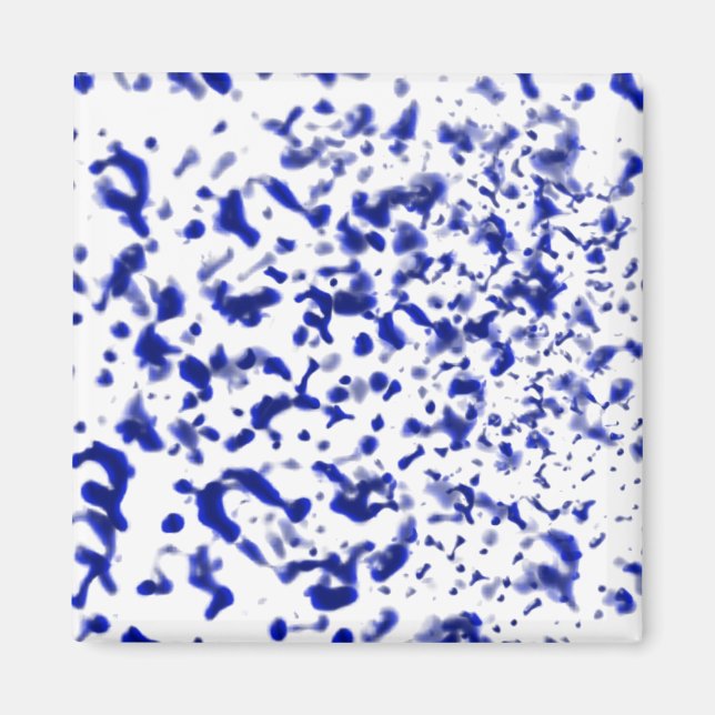 Íman Paint Spatter Blue (Frente)