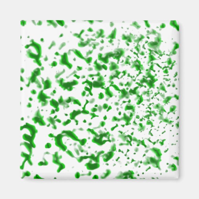 Íman Paint Spatter Green (Frente)