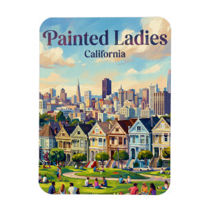 Íman Painted Ladies na Alamo Square Califórnia