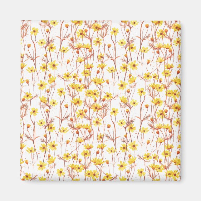 Íman Painted Yellow Daisies (Frente)