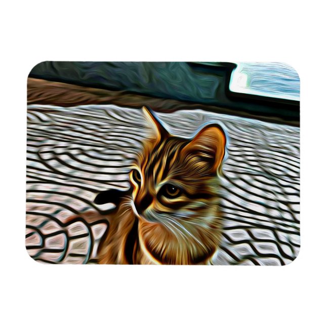 Íman Painting Linda Cat (Horizontal)