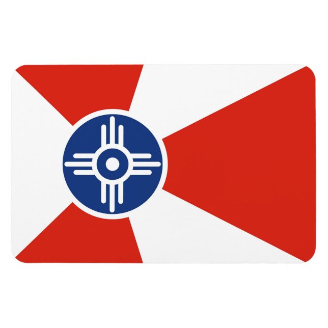 Íman País da cidade de Wichita, Estado do Kansas (Horizontal)