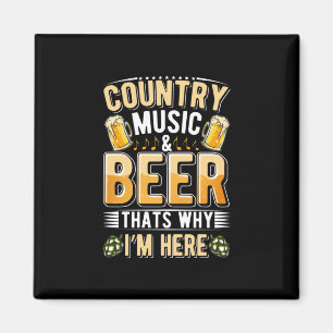 Íman País de bebedor de cerveja música country aniversá