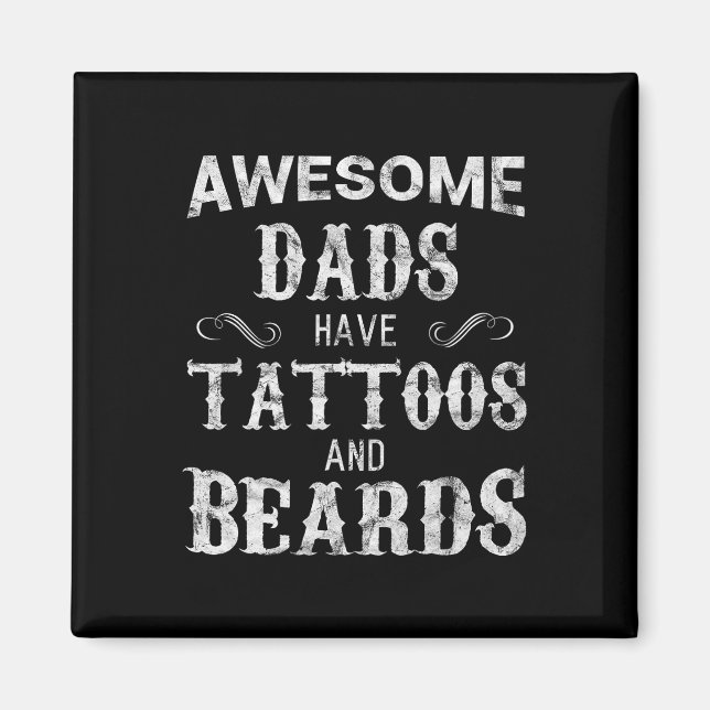 Íman Pais Têm Tatuagens E Barbas Para Dia de os pais De (Frente)