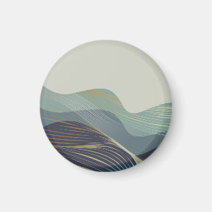 Íman Paisagem abstrato japonesa