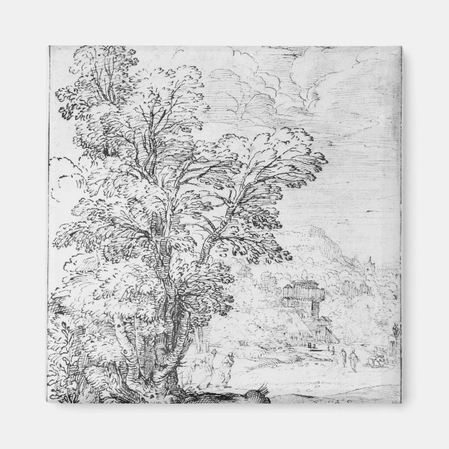 Íman Paisagem arborizada (Frente)