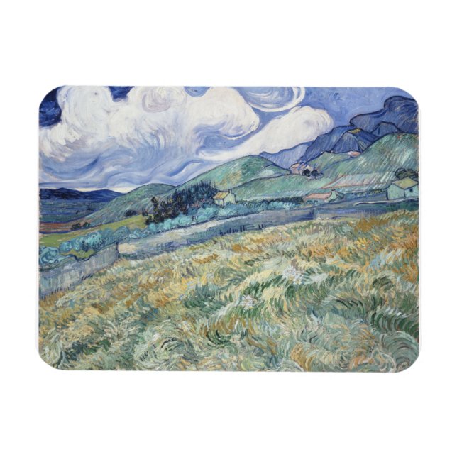 Íman Paisagem atrás de Saint-Paul Vincent van Gogh (Horizontal)
