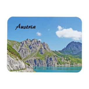 Íman Paisagem austríaca em Vorarlberg Foto Souvenir