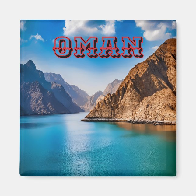 Íman Paisagem Cênica de Omã (Frente)