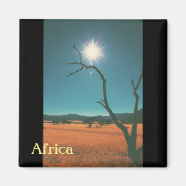 Íman Paisagem da Savana Bush África Árvore Ímã