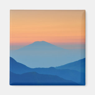 Íman Paisagem de Abstrato de Montanha Sunset