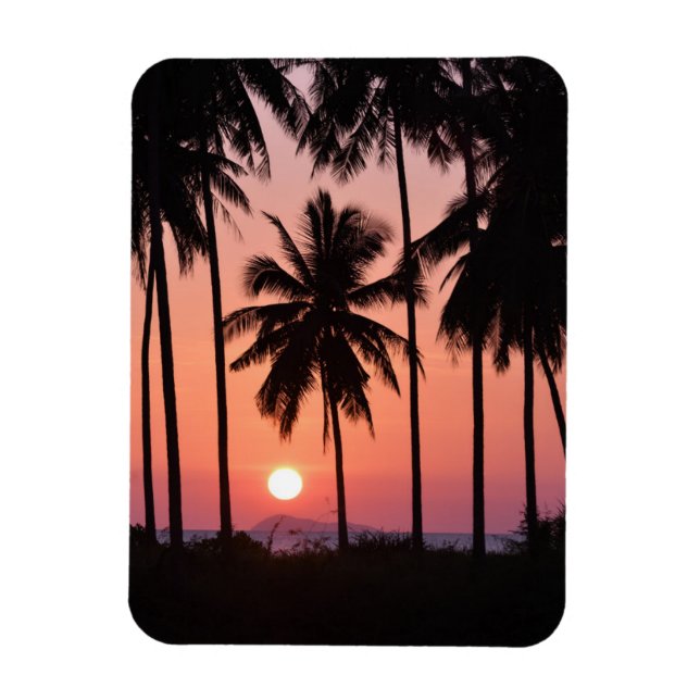Íman Paisagem de Árvore do Coconut (Vertical)