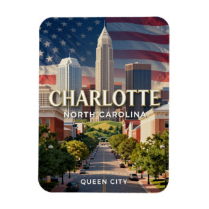 Íman Paisagem de Charlotte Carolina do Norte Viagem