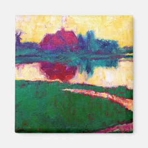 Íman Paisagem de Emil Nolde com casa da quinta