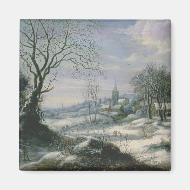 Íman Paisagem de inverno (Frente)