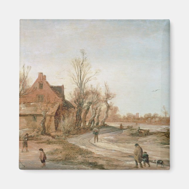 Íman Paisagem de inverno, 1623 (Frente)